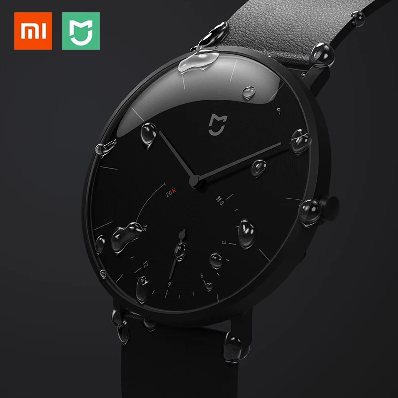 Оригинальные кварцевые часы Xiaomi Mijia с двойным циферблатом, водонепроницаемые умные часы с интеллектуальным напоминанием, Bluetooth 4,0 для Android IOS