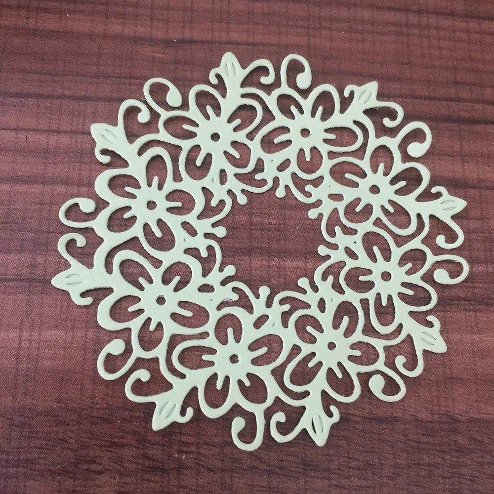 Adv one кружевная Цветочная рамка металлические режущие штампы трафарет для DIY