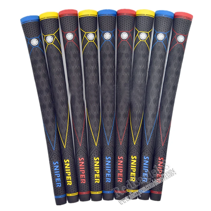 Новые резиновые ручки для гольфа снайперские 3 цвета на выбор 10 шт./лот деревянные