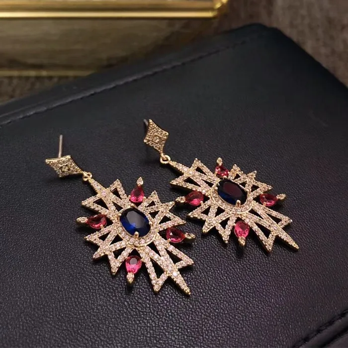 Дизайнерские Модные ювелирные изделия из меди 3а кубического циркония вечерние