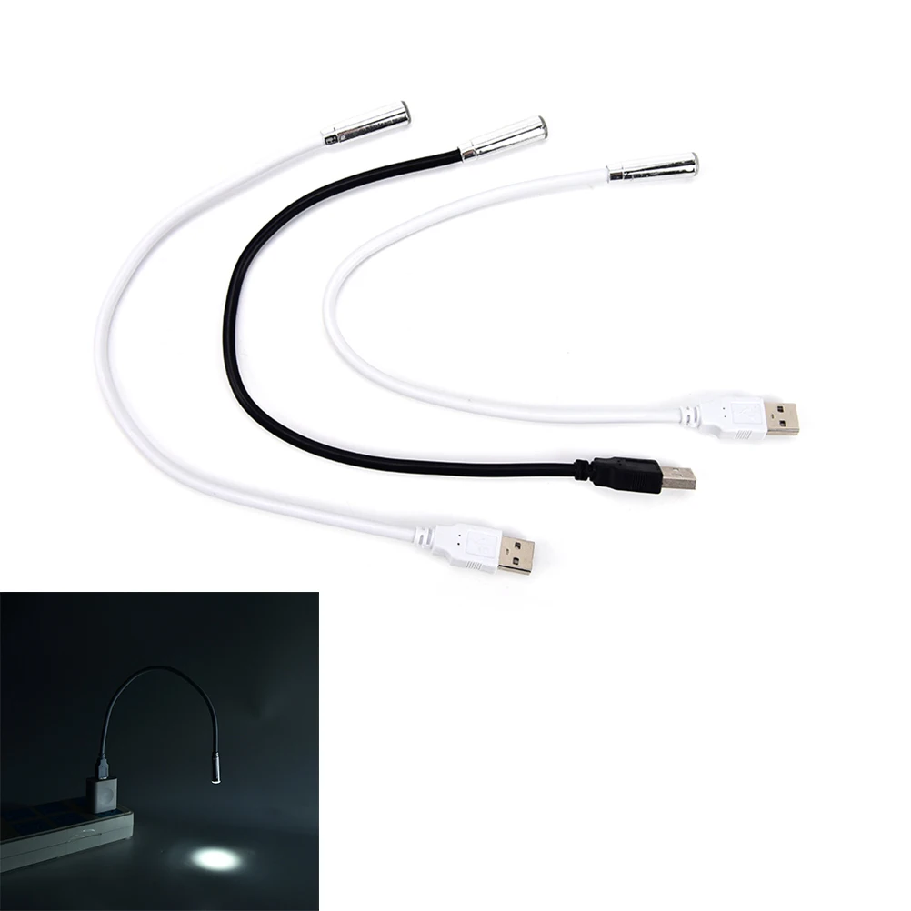 Миниатюрная Светодиодная гибкая лампа с USB для чтения книг ноутбуков ПК