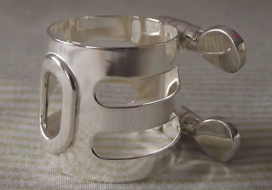 Alto saxophone Ligature Sax parts nickel plated | Спорт и развлечения