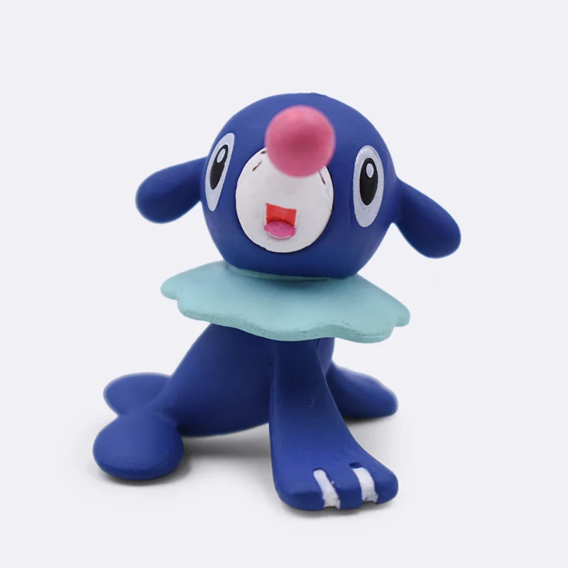 4 см, чармандер, Popplio Литтен Lucario Пикачу Rotom Rowlet Treecko Torchic Иви Fennekin Greninja ПВХ игрушки, куклы фигурки - Цвет: popplio