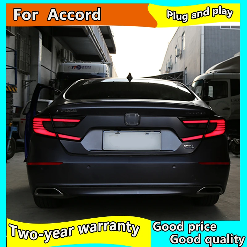 Автомобильный Стайлинг светодиодный задсветильник для Honda Accord 10 2018 2019 задний