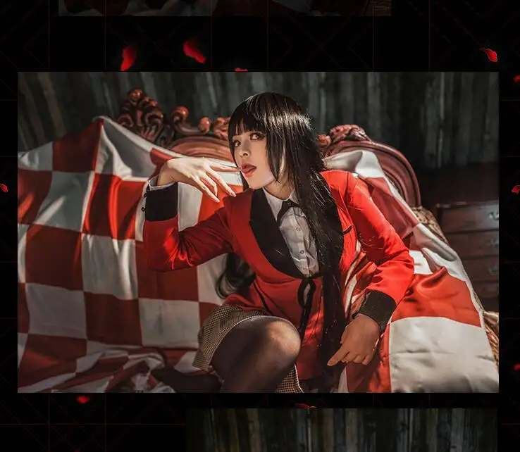 Горячая Распродажа классные костюмы для косплея аниме Kakegurui Yumeko Jabami японская