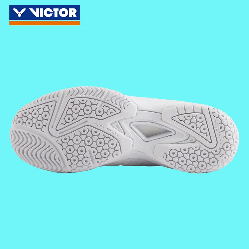 Оригинальная Белая обувь для бадминтона Victor дышащие белые противоскользящие