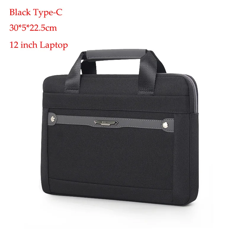 Type-C black Оксфорд водонепроницаемый деловой мужской женский портфель 15,6 дюймов Сумка для ноутбука повседневная мужская офисная сумка через плечо сумка для компьютера для мужчин - Цвет: Type-C black