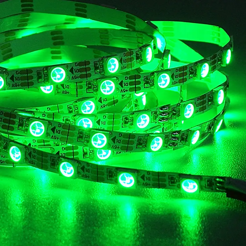 5 мм белый PCB WS2812B RGB адресуемых цифровой Светодиодные ленты светильник WS2812 60