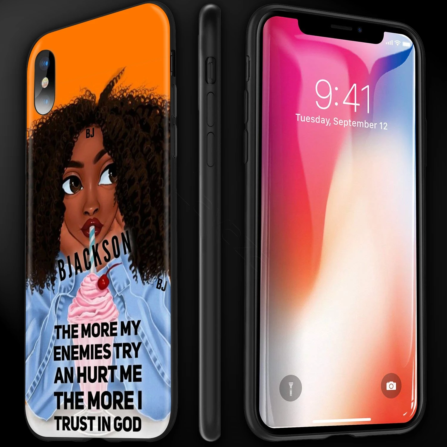 Lavaza Черный Девушка волшебный меланин Poppin чехол для iPhone 12 mini 11 Pro XS Max XR X 8 7 6 6S Plus 5 5s se