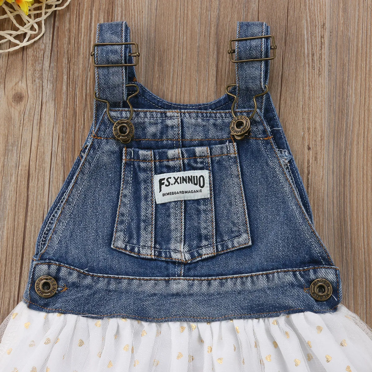 2018 модное милое платье принцессы для маленьких девочек джинсовое платье-пачка до