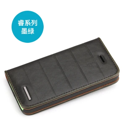 Акция цена настоящая воловья кожа чехол для iphone 5 5C 5S SE натуральная коровья кожа чехол для iphone 5 4 цвета - Цвет: Deep green