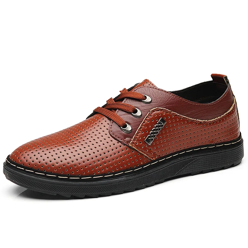 Hollow Brown Shoes VESONAL/брендовая зимняя новая теплая короткая плюшевая Высококачественная обувь из искусственной кожи; деловые мужские кроссовки для взрослых; удобная мужская обувь - Цвет: Hollow Brown Shoes
