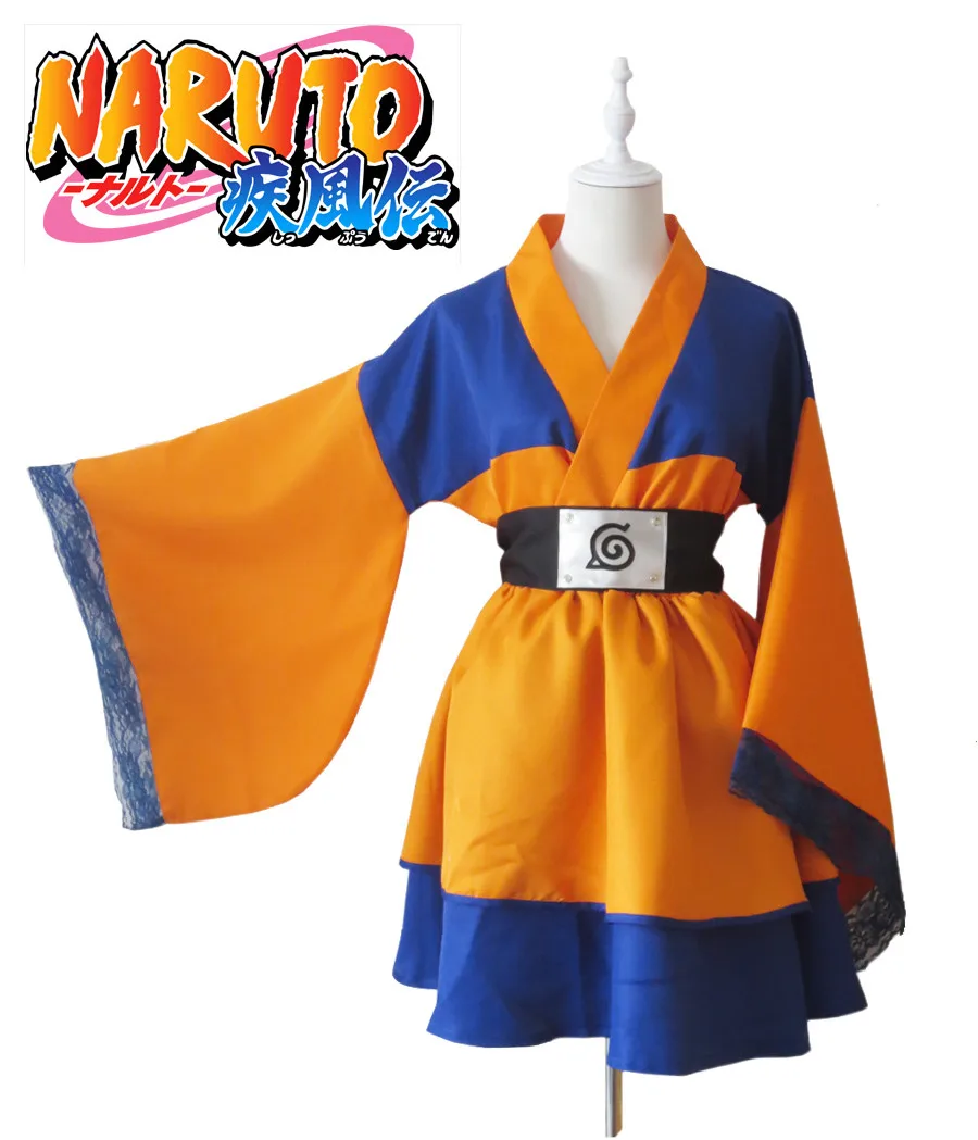 Карнавальный костюм для девочек из аниме Наруто Uzumaki Naruto, одежда Лолиты Uchiha Sasuke, кимоно, платье Акацуки, платье лолиты для женщин