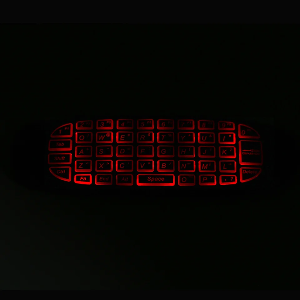 [100pcs/lot] C120 RGB Backlit 2.4G Mini Wireless Keyboard Gyroscope Air Mouse for Android TV Box PC / Projectors Laptops | Компьютеры и