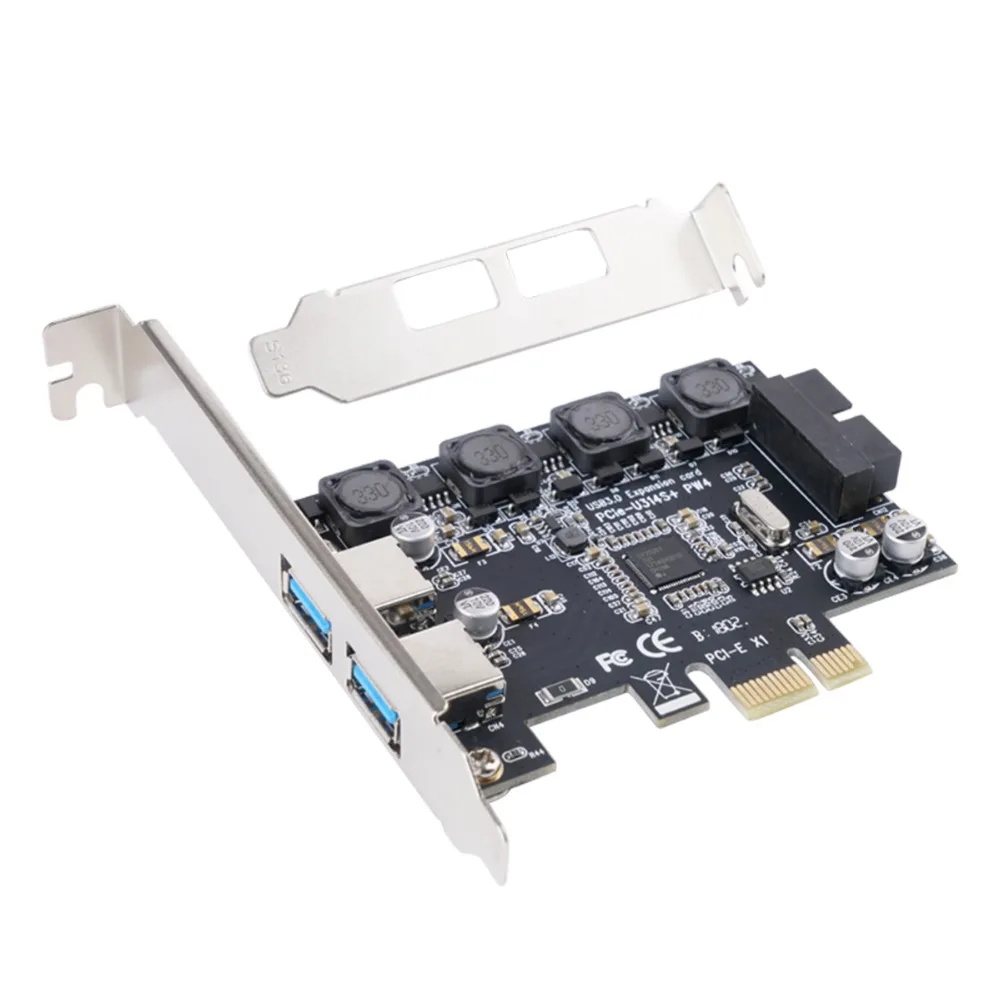 Карта расширения ORICO USB 3 0 PCIE Express 2 порта PCI-e адаптер PCIe с 19-контактным передним