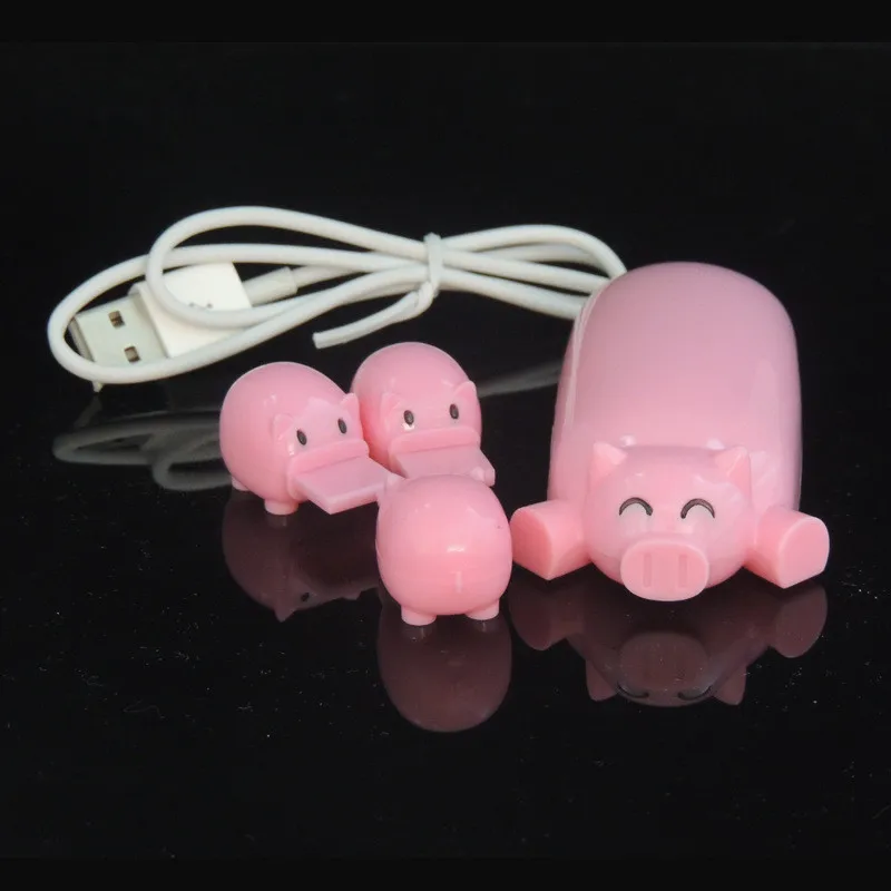 Micro USB свинья 3 порта 2,0 Зарядка светодиодный концентратор USB порт Обмен Переключатель OTG концентратор USB разветвитель для Apple Macbook Air ноутбук планшет