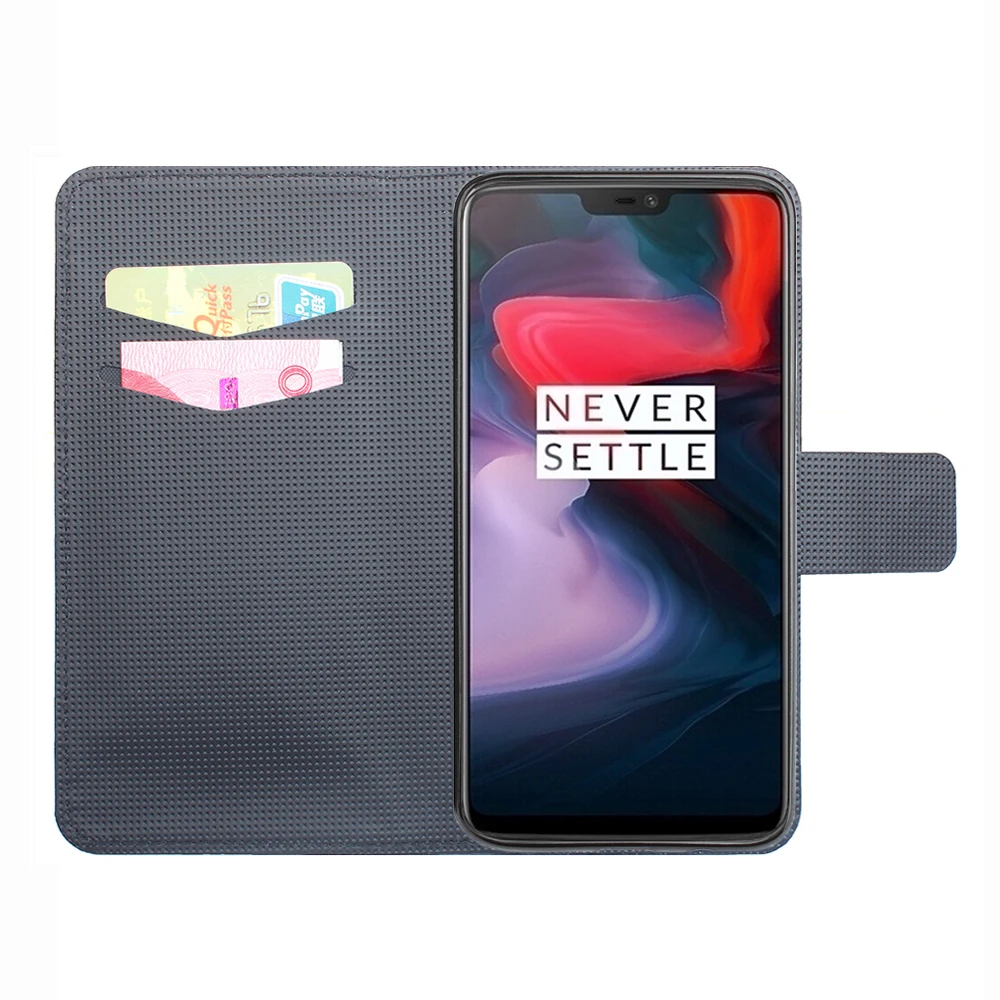 Для OnePlus 6 Чехол для One Plus 1 + 28 &quotРоскошный кожаный флип чехол защитный телефона