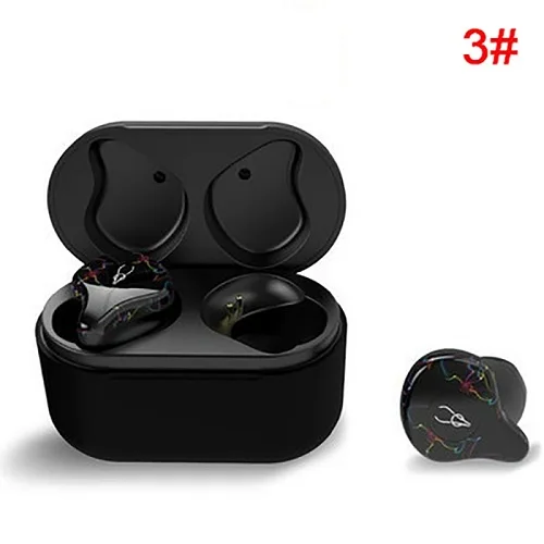 C Мини-наушник Bluetooth TWS Беспроводные наушники с крутым рисунком стерео наушники Bluetooth 5,0 водонепроницаемые беспроводные наушники - Цвет: C