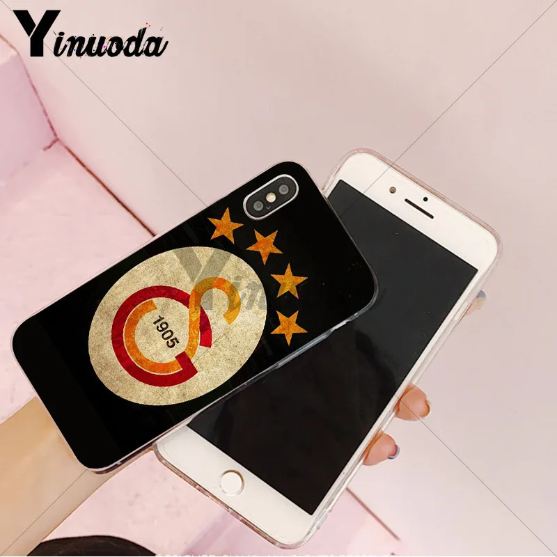 Yinuoda Galatasaray SK Роскошный Гибридный чехол для телефона для iPhone 8 7 6 6S Plus X XS max 10 5 5S SE XR Coque Shell - Цвет: 5