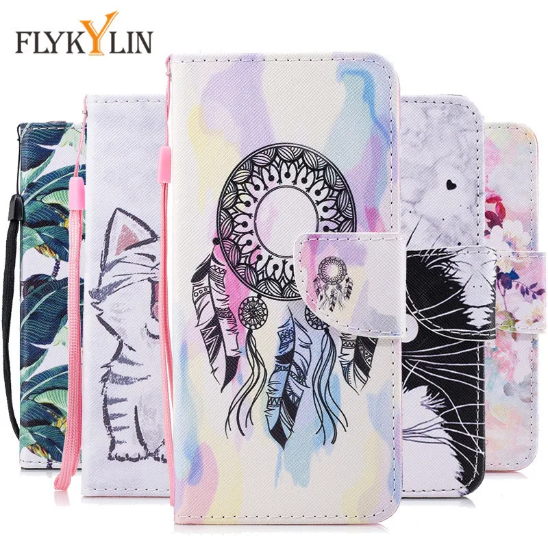 Кожаный чехол бумажник с Откидывающейся Крышкой на СПС для Motorola Moto G7 Plus G 7