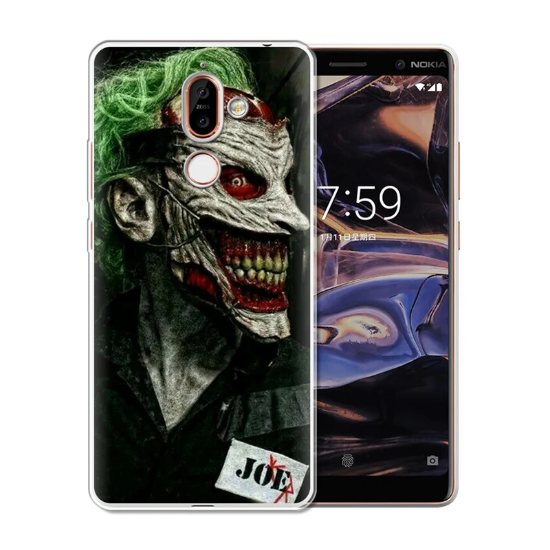 For Nokia 1 3 5 6 2 Plus 2.1 3.1 5.1 6.1 2018 7.1 Phone Case Back cover coque cartoon Joker venom pattern cute Soft Silicone |