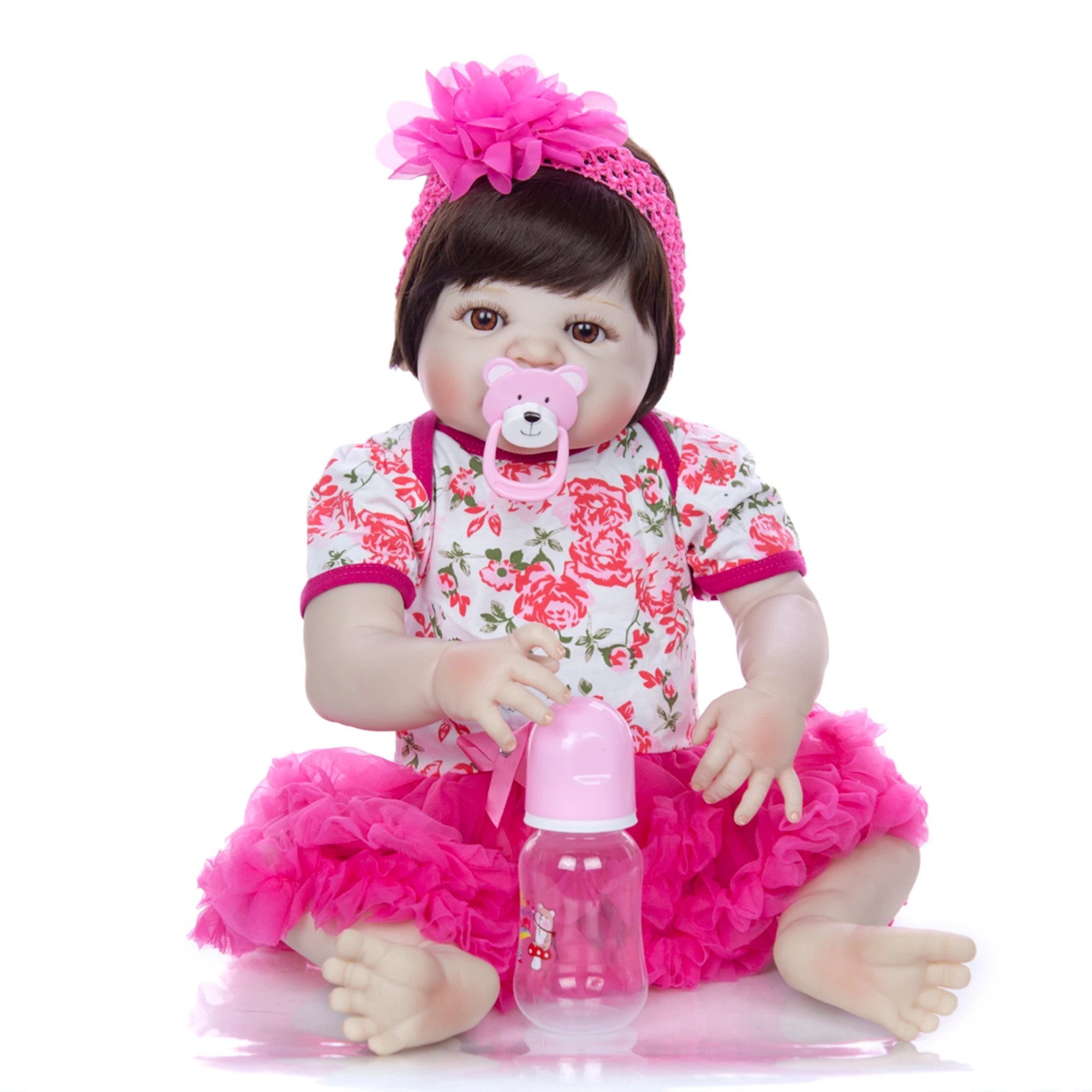 KEIUMI 23 дюйма 57 см модные куклы Reborn Girl реалистичные Новорожденные принцессы для