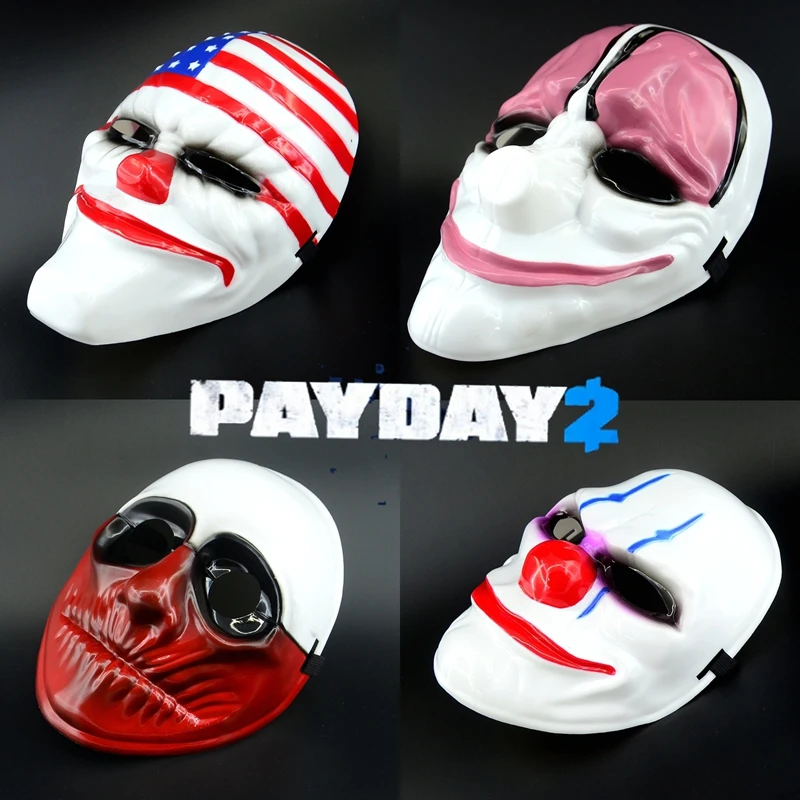 Маска Payday The Heist Dallas/Hoxton/Wolf/Chains косплей маска клоуна на Хэллоуин|mask animal|halloween zombie