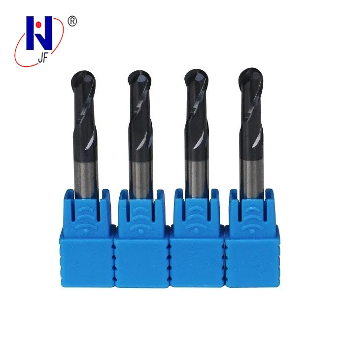 JF R1.5 * 6 D3 75 2F твердосплавные 2 флейты концевая фреза метрическая 70HRC PT с покрытием