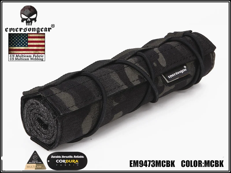 MCBK Emerson 18 см страйкбол подавитель крышка Emersongear Тактический аксессуар Quick Release CP подавитель Чехол Molle - Цвет: MCBK