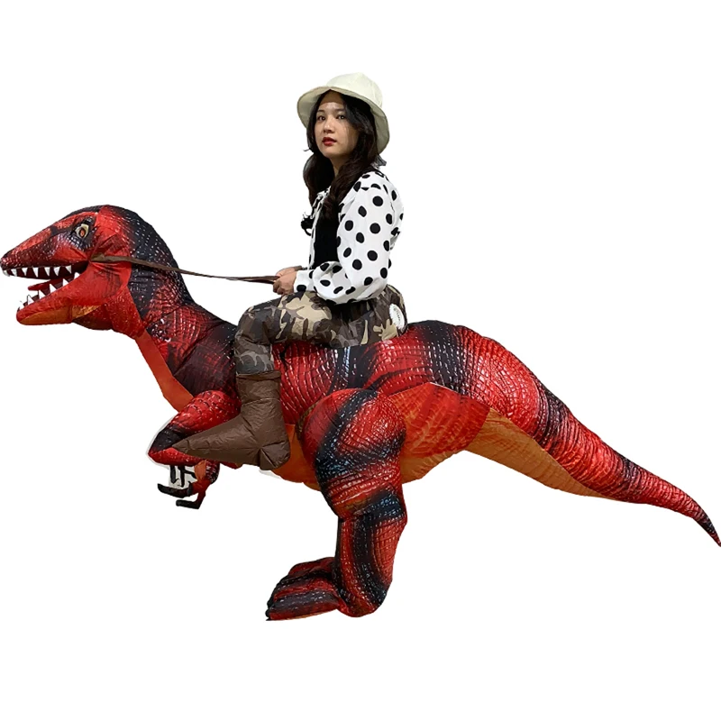 H & ZY новый стиль для взрослых езды на динозавре T REX надувной Раптор костюмы
