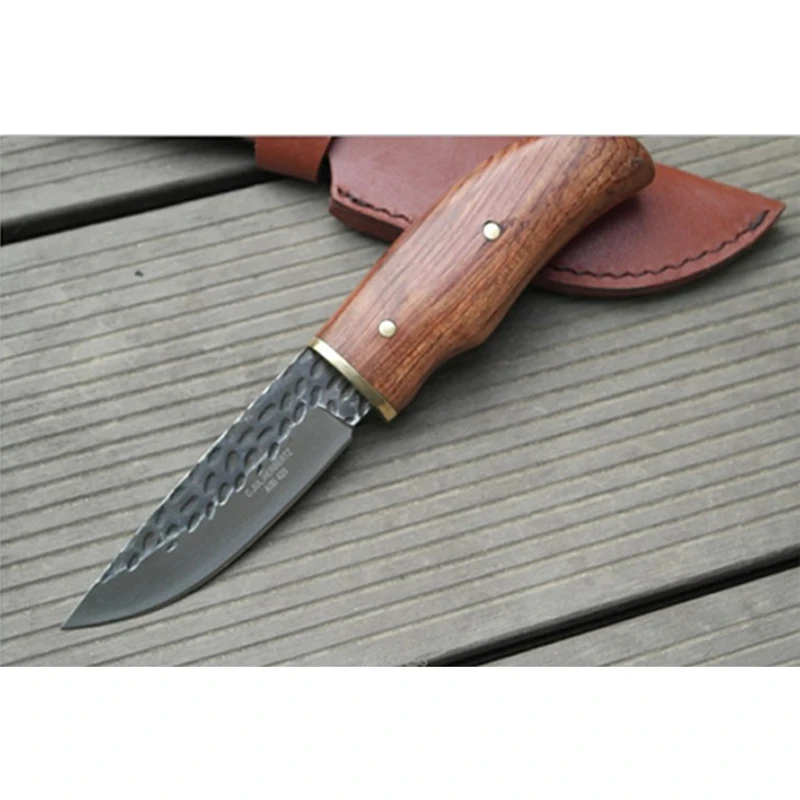 Высокая жесткость Охотничьи Ножи ручной работы из высокоуглеродистой стали узор