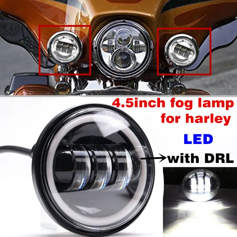 4 5 &quotчерный светодиодный вспомогательный Точечный светильник противотуманная