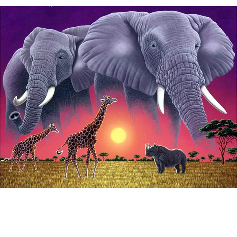 Набор для алмазной вышивки Жираф | Дом и сад