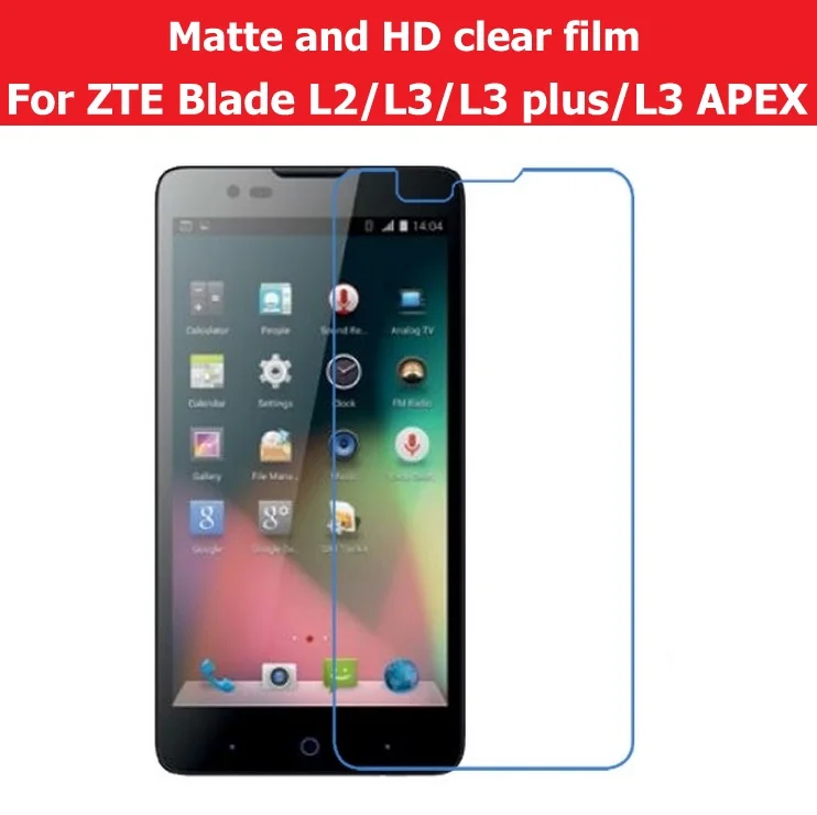 Горячая защита экрана Антибликовая матовая пленка для ZTE Blade L2 L3 L3plus plus APEX HD