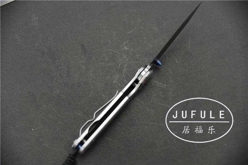 JUFULE маленький Sebenza 21 складной нож Ножи для шашлыков 5CR15 лезвие стальная ручка