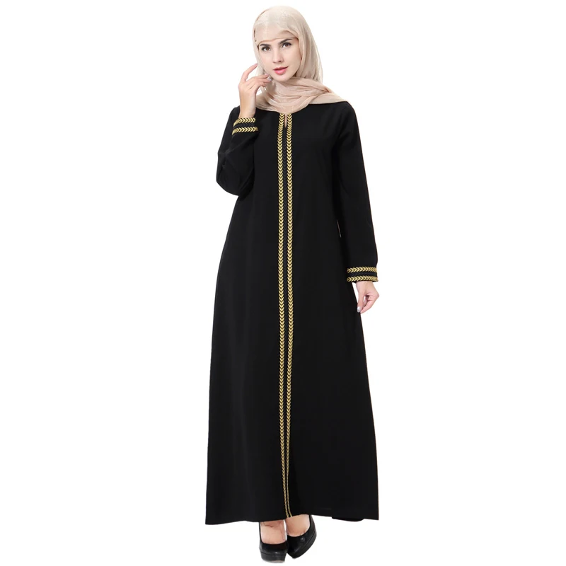 Vestidos Jubah Long Linen Turki Indonesia Kaftan Abaya Dubai Muslim Maxi Hijab Gaun Abaya untuk Wanita Turki Pakaian