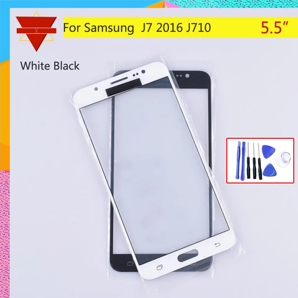 Сенсорный экран для Samsung Galaxy J7 2016 J710F J710FN сенсорный стекло передней панели