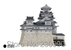 3D Himeji замок бумажная модель DIY бумажное ремесло всемирно известная японская