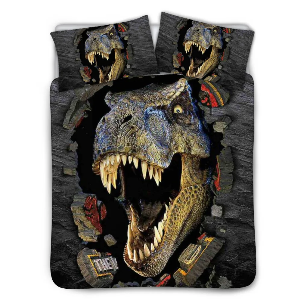 

HUGSIDEA 3D Digital Printing Custom Duvet Cover Set with 2 Pieces Pillowcase Unique Kids Adults Hotel Bedding Sets Balck & Beige