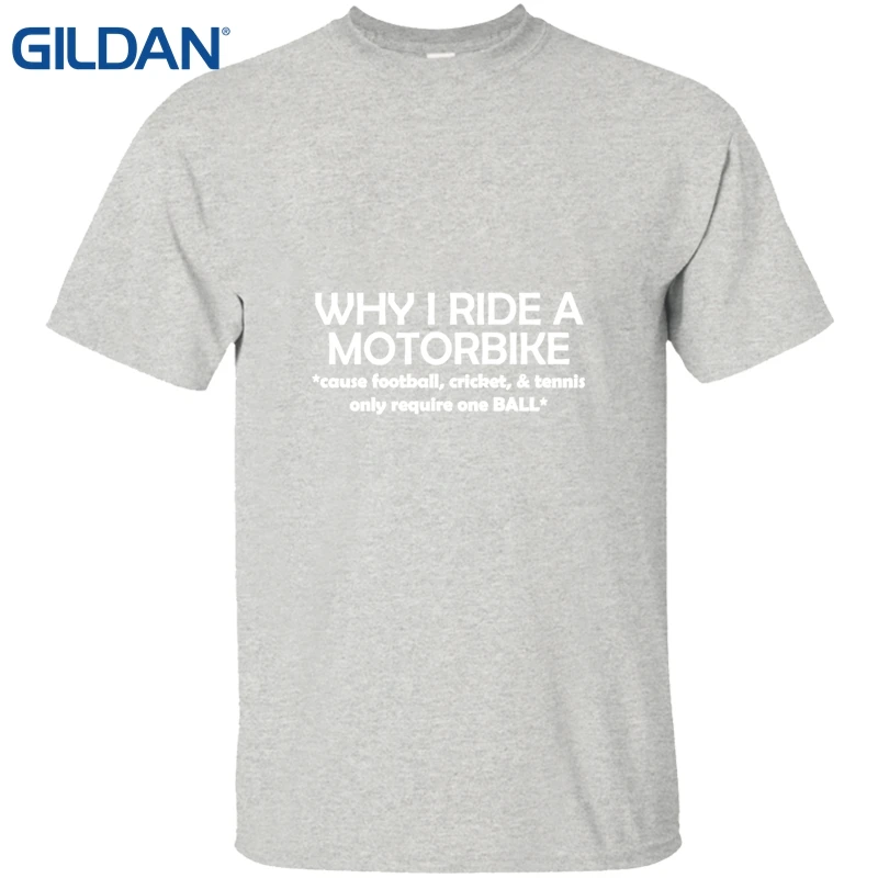 Natural Ali T Shirts Fit Why I Ride A Motorbiker Bikerr Gray Tees Male Euro Size O Neck 100% Cotton | Мужская одежда