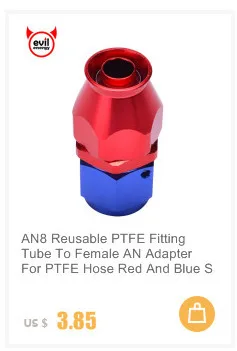 Evil energy AN10 поворотный шланг PTFE конец 90 градусов топливный фитинг для PTFE топливный трубопровод поворотный штуцер для концов труб Конец 10AN адаптер