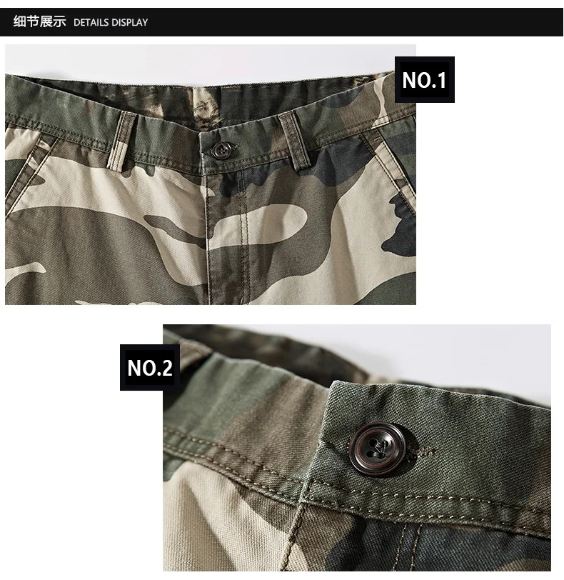 2018 модные камуфляжные шорты мужские летние повседневные с несколькими карманами