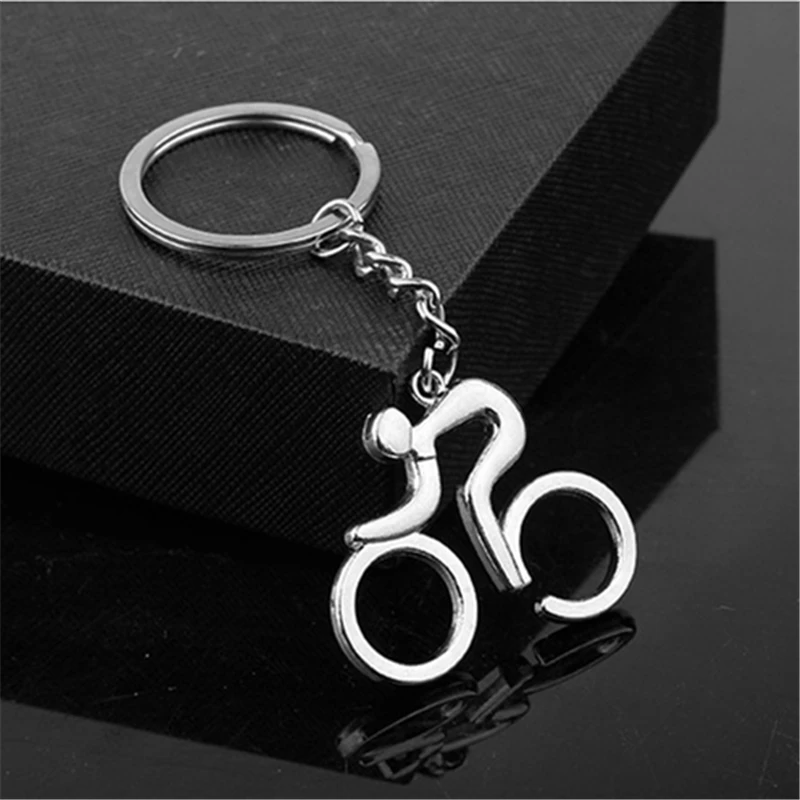MISANANRYNE Sports Run Weightlifting Play Tennis Football Basketball Cycling Figure keychain Metal Keyring Souvenirs Gift|creative gift|figure