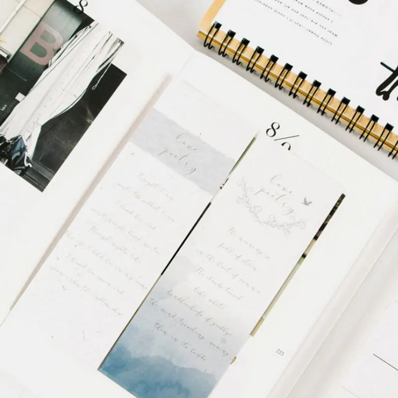 Бумажные закладки с буквенным алфавитом 30 шт./корт Детские Канцелярские