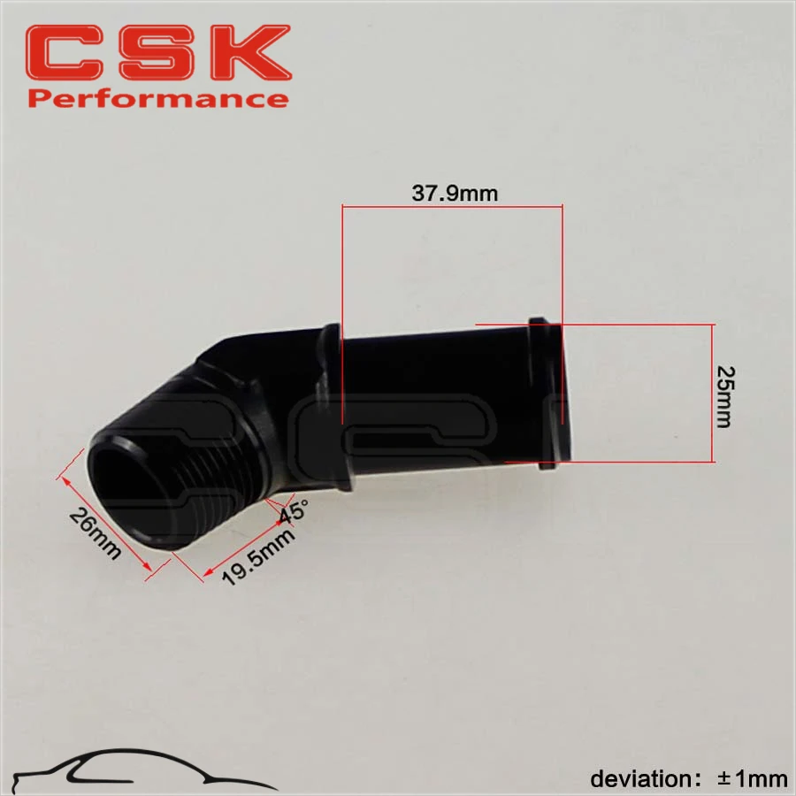 4 шт. алюминиевый 3/4 &quotNPT MALE 45 градусов до 1&quot шланг соска фитинг AN16 BK|aluminum hose