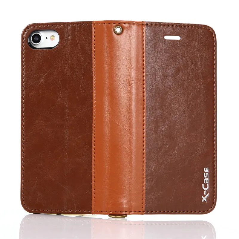 Флип чехол из натуральной кожи для iphone 8 7 6 Plus 5|case for iphone|wallet casecase 5 |