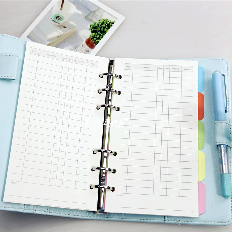 Финансовый лист отверстие свободный адаптер для блокнота Core A5 A6 бумажный