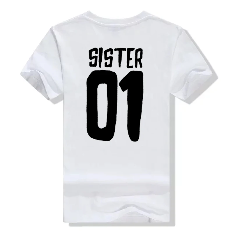 Женская модная летняя футболка SISTER 01 02 хлопковая с коротким рукавом для лучших