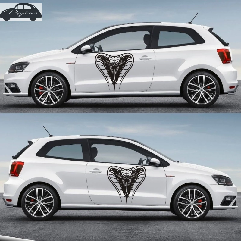 Змей кобра змеиная голова наклейка Кобра Автомобильная дверь плакаты виниловые