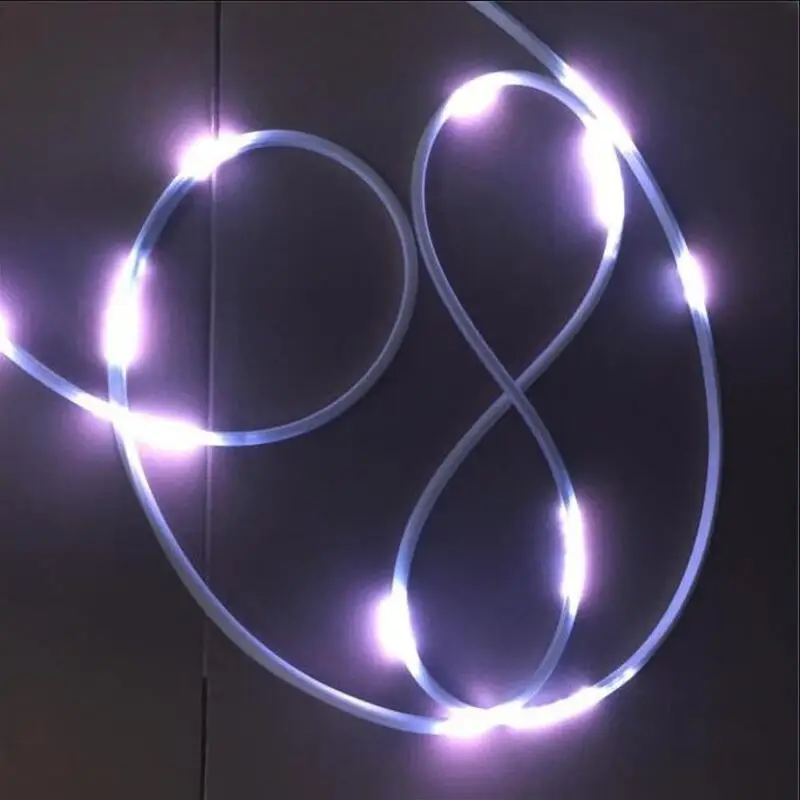 Бесплатная доставка RGB DC12V WS2811 неоновый свет водонепроницаемый IP68 гибкая